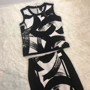 Worthington Scuba Pencil Skirt with Matching Top